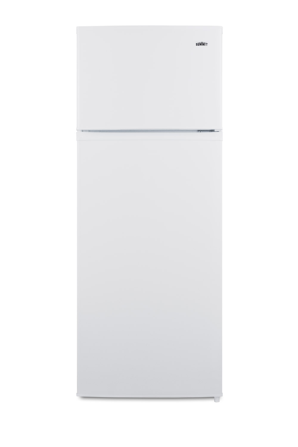 Two-door cycle defrost refrigerator-freezer in slim width and white finish